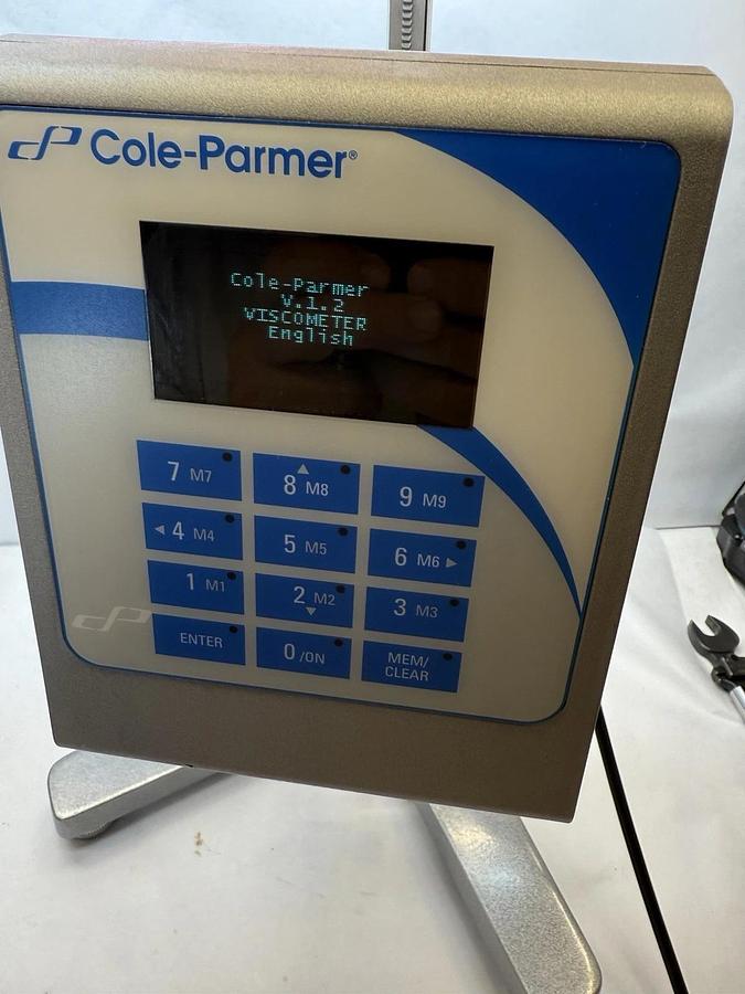 Used Cole-Parmer 98965-50 9896550 Lab Digital Viscometer 100/240v 25w