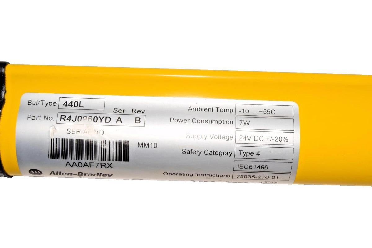 Used Allen Bradley AB Safety Light Curtain 440L R4J0960YD SerA RevB (Used)