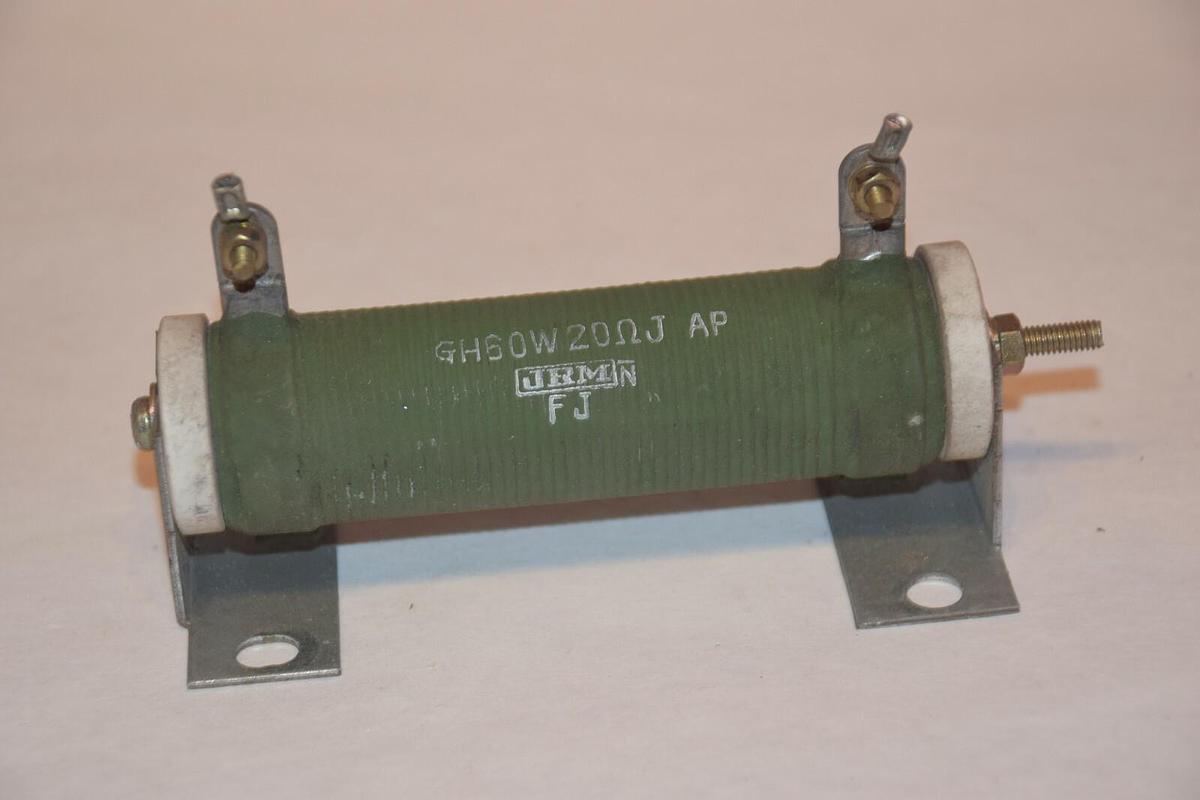 Used JRM GH60W 20ΩJ CERAMIC TUBE RESISTOR