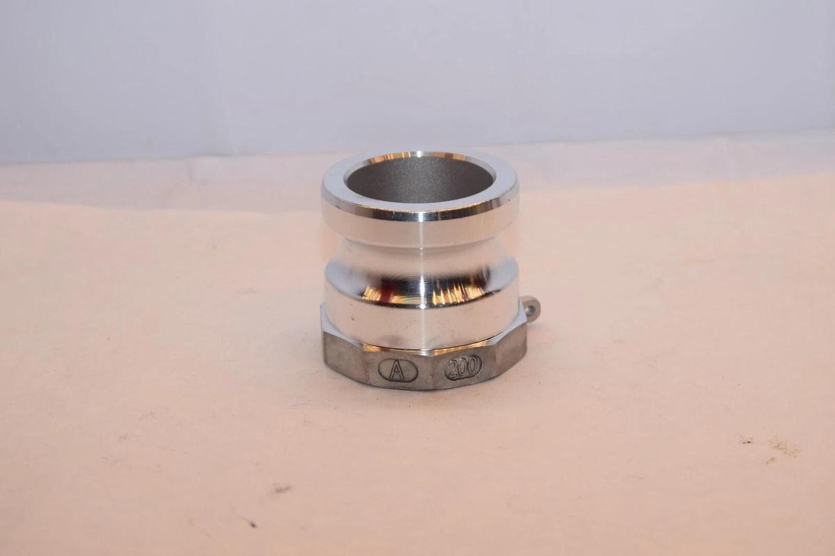 (NEW) GLOXCO A200 X0027PARMN 2" Type A Camlock Female NPT xMale Adapter Aluminum