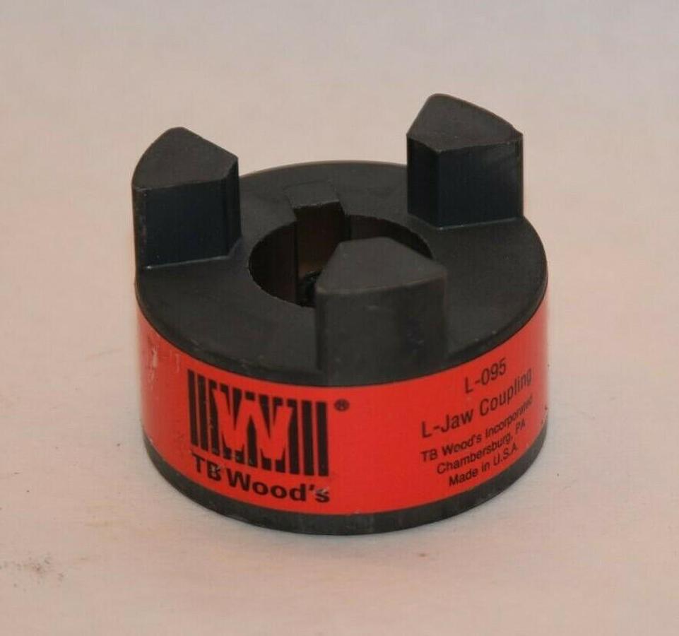 (NEW) TB WOODS USA L-095 L0951516 15/16" L095x15/16 Bore L-Jaw Coupling