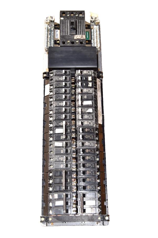 Used General Electric GE A Series Panelboard Interior AQL3422ATX AXB4 225a 3ph 4w
