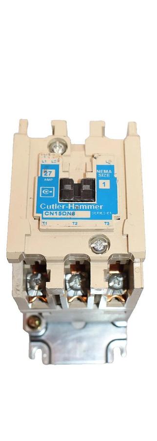 Cutler-Hammer Eaton Contactor CN15DN3 Size Sz 1 600V 27A 120v coil 3P CN15DN3AB