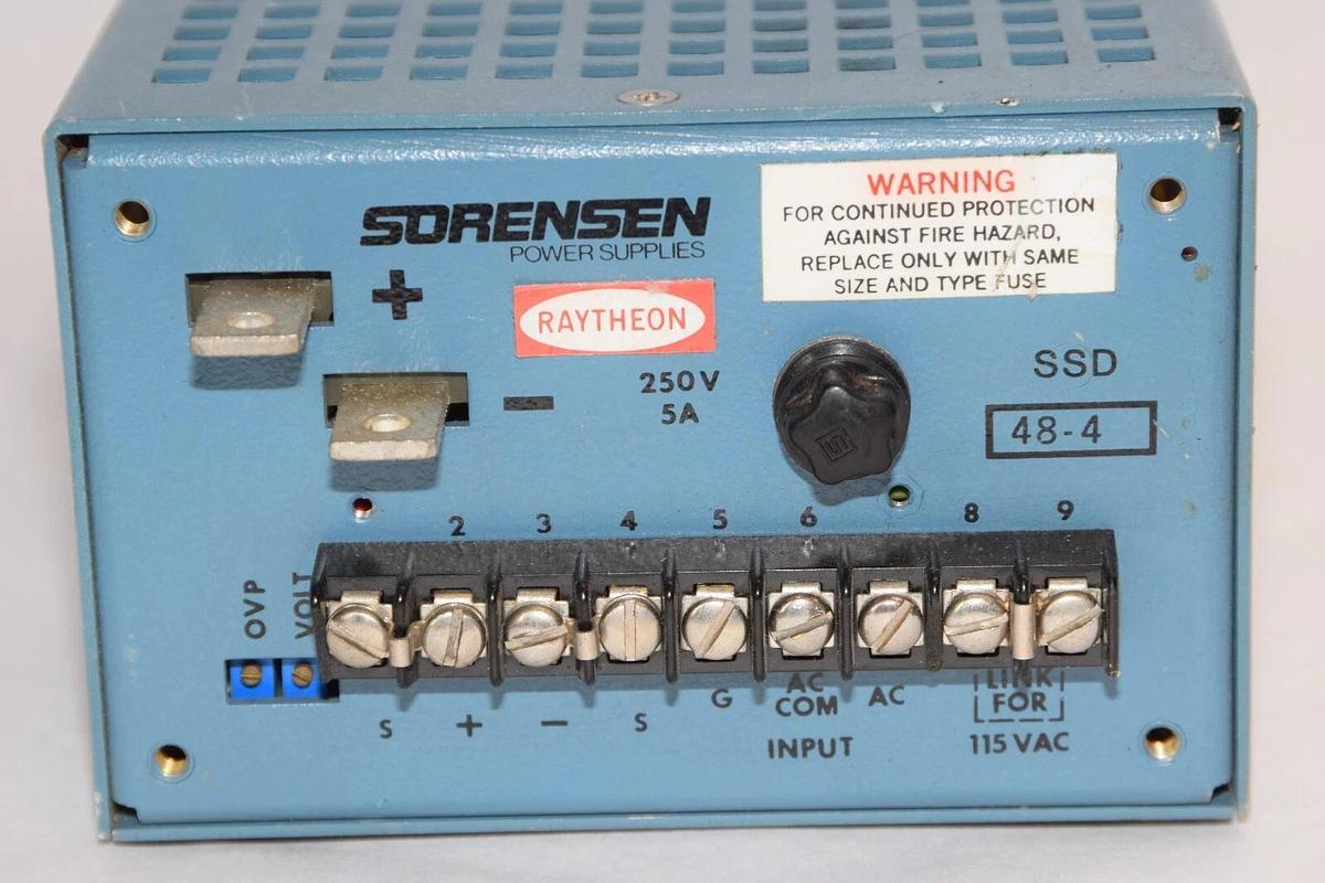 Used SORENSON SSD 48-4 SSD-48-4 250V 5A Power Supply