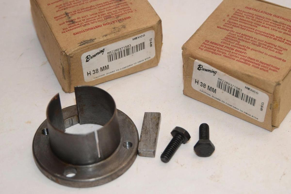 (NEW - Lot of 2) BROWNING H38MM H 38 MM Split Tapered Bushing