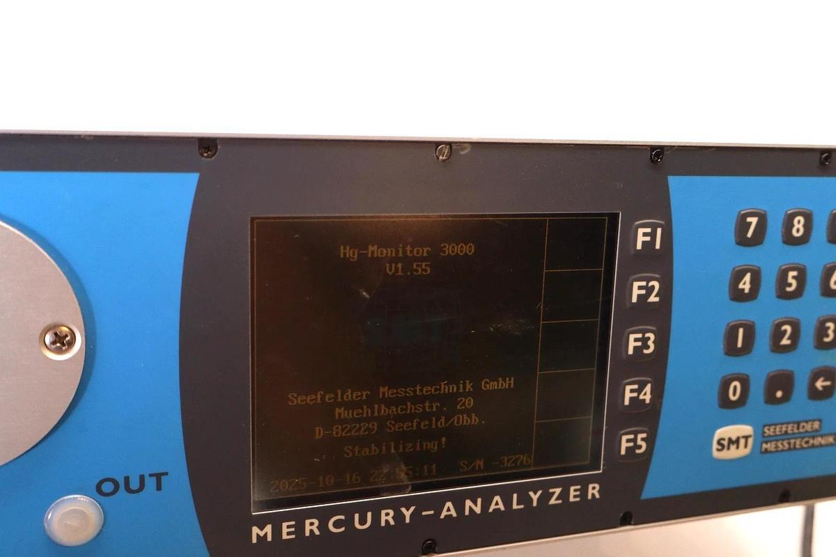 Used Seefelder Messtechnik Mercury-Analyzer SMT Hg-CEM Ph 90-240Vac 4-20mA