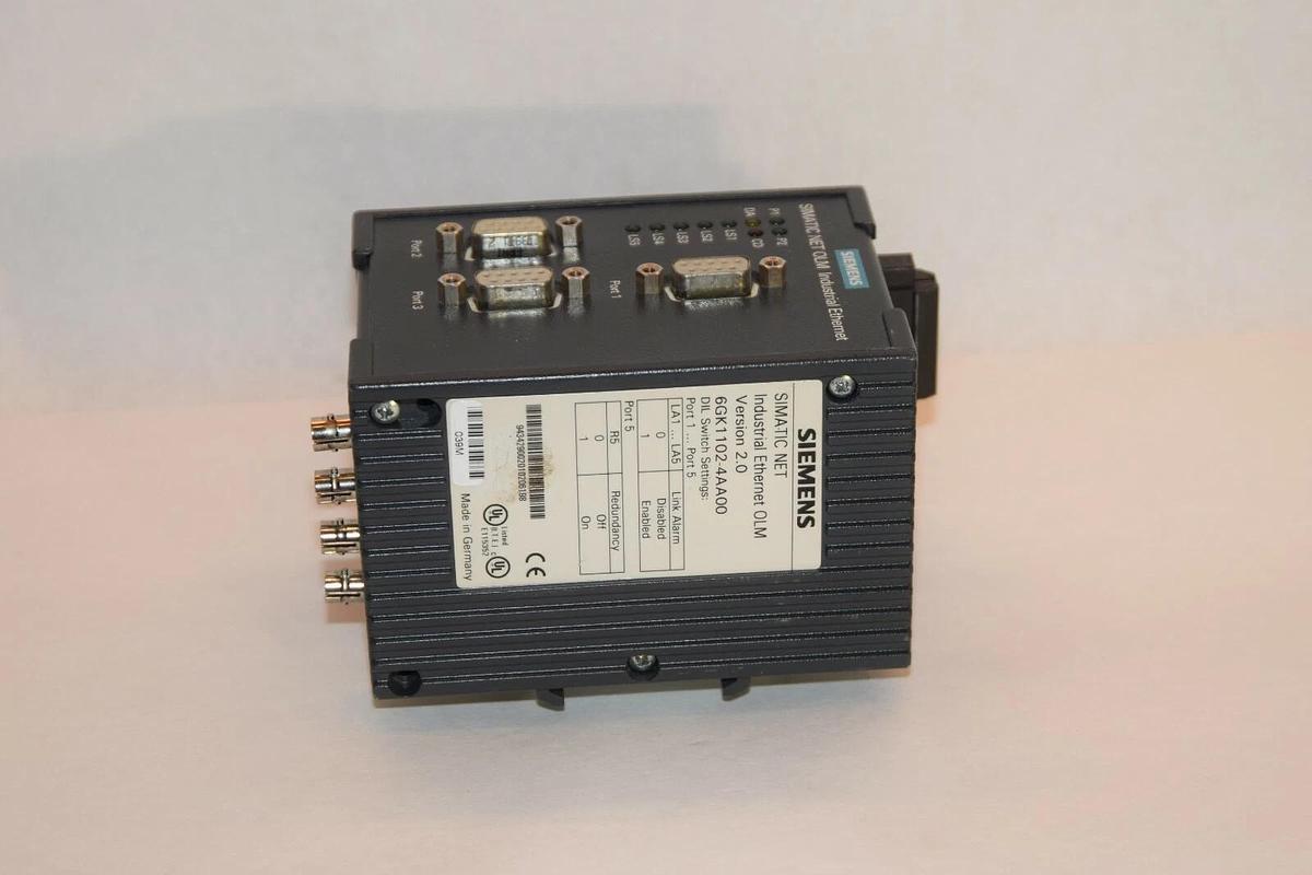 Used SIEMENS 6GK1102-4AA00 Simatic Net Verson 2.0 Industrial Ethernet OLM Module