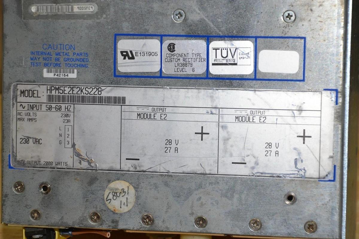 Used Power One DC Power Supply HPM5E2E2KS228 230v