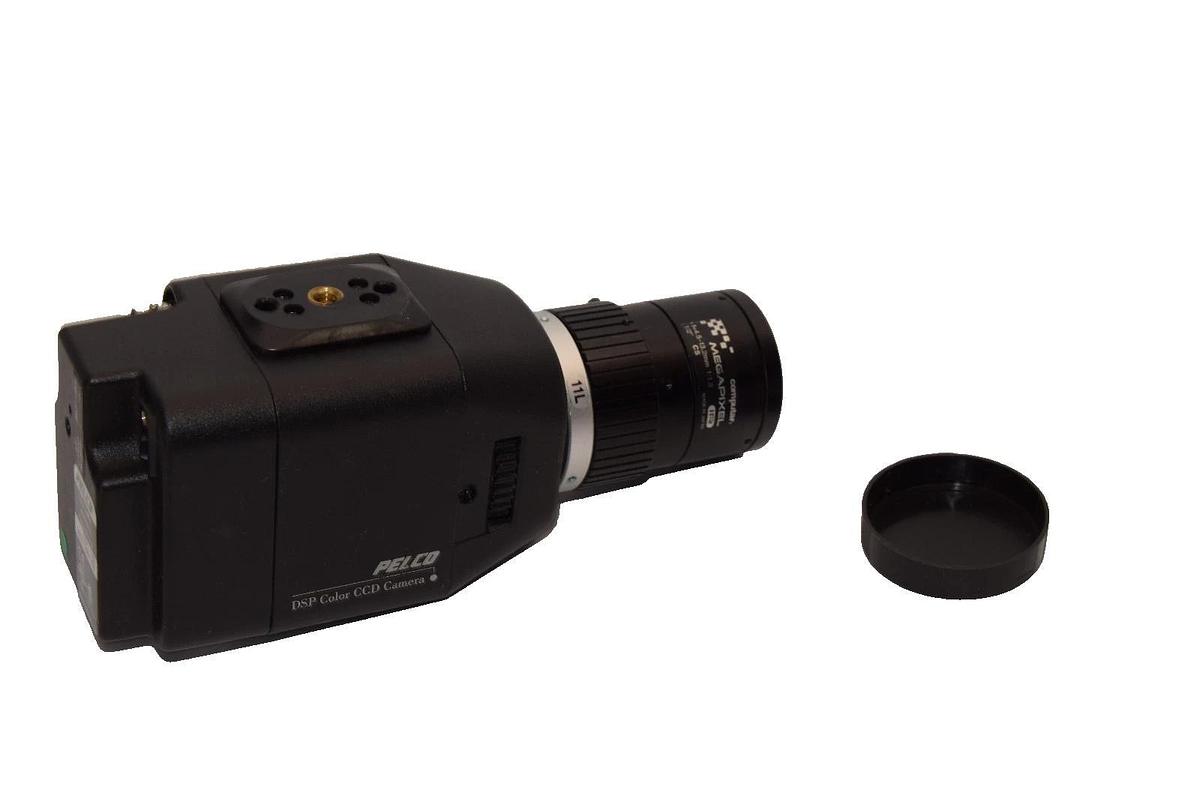Used Pelco CC3701H-2 Color Camera With Computar 5-13.2mm 1/2" Lens
