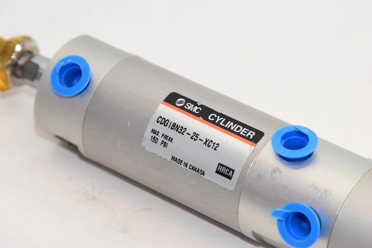 (NEW) SMC CDG1BN32-25-XC12 150psi Pneumatic Air Cylinder