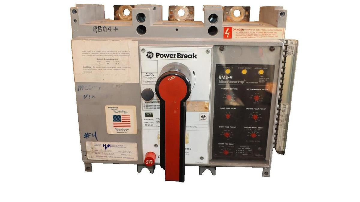 Refurbished GE General Electric Circuit Breaker Power Break 400A Amp TP84SSZ TR4S300