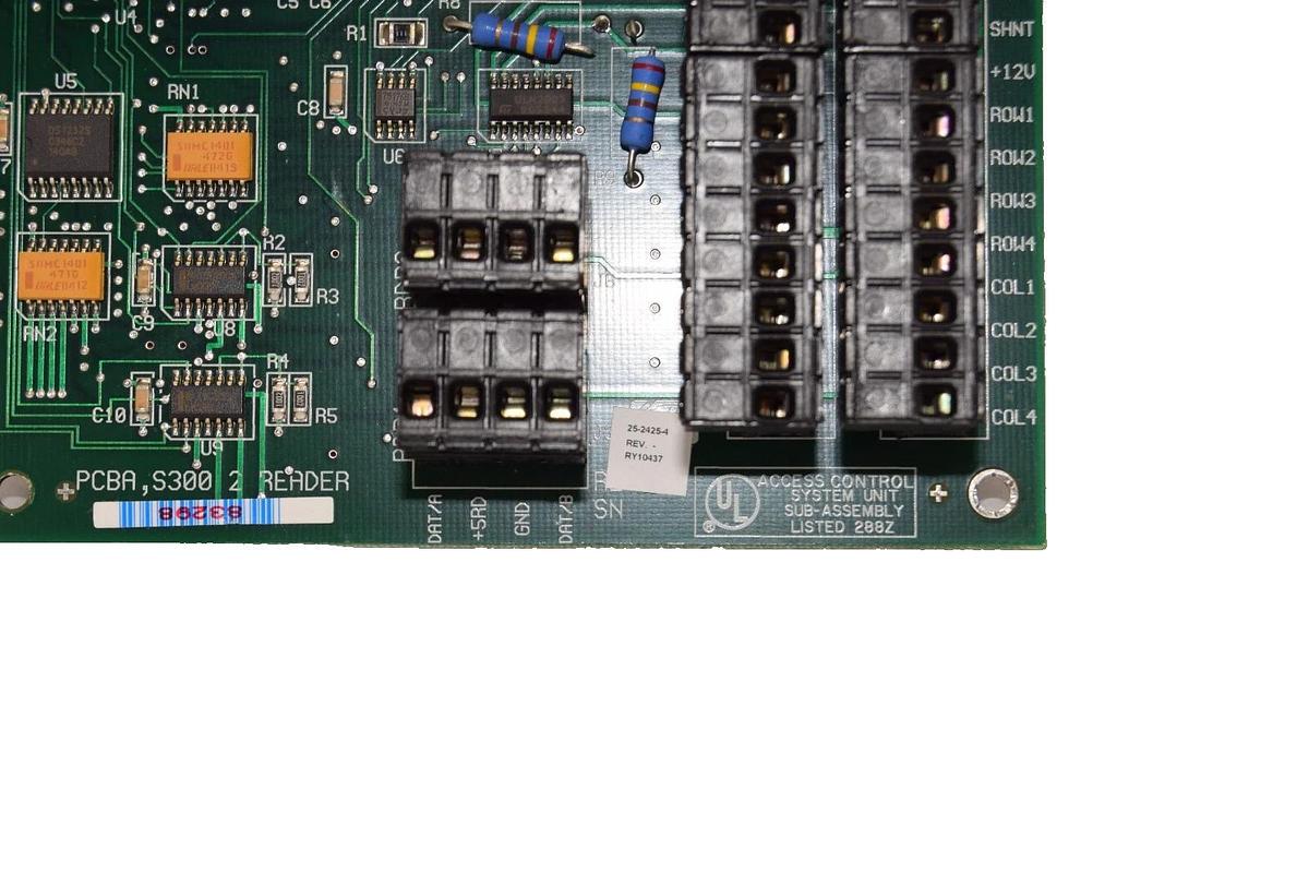 Used Johnson Controls PCBA S300 2 Reader Access Control Circuit Board PCBAS300