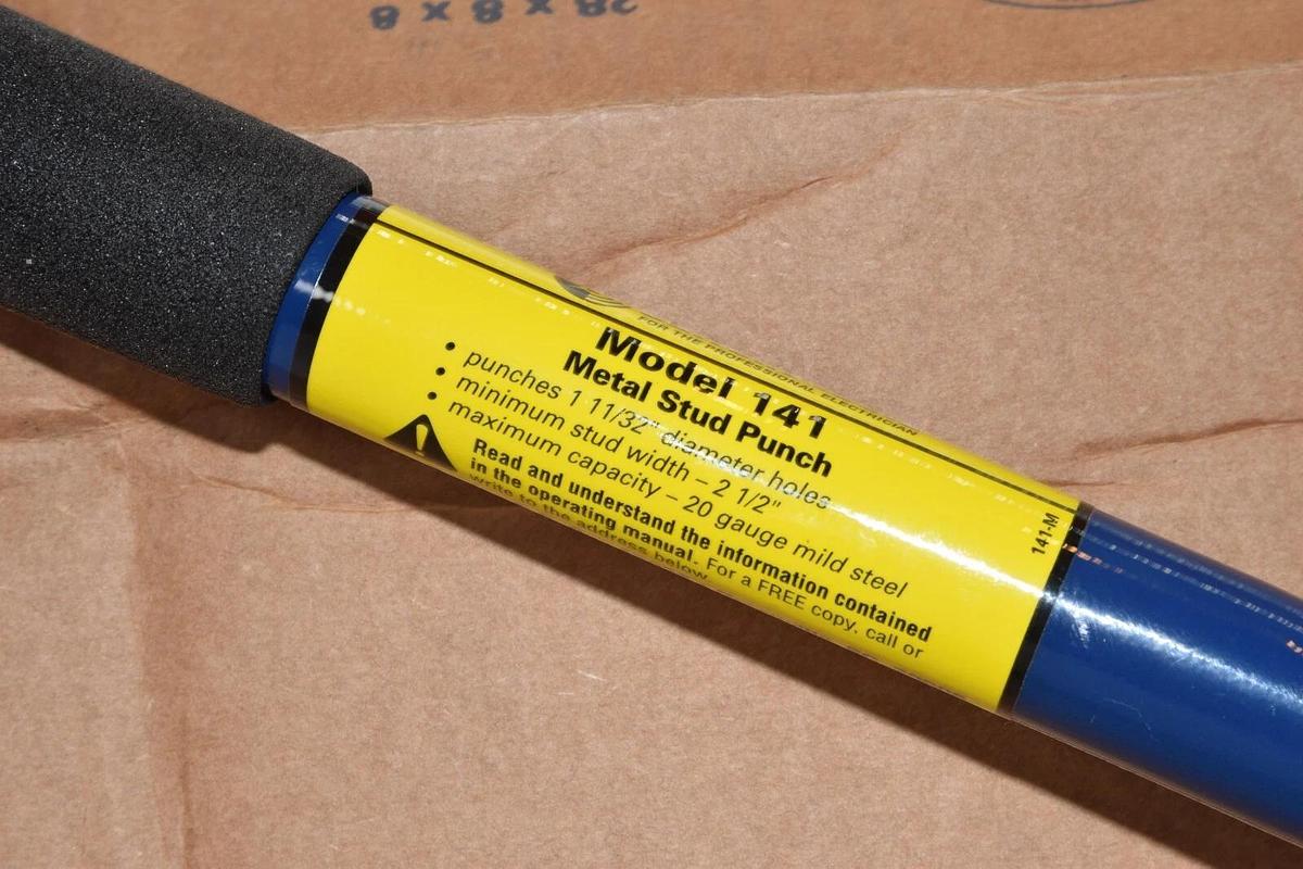 (NEW) CURRENT TOOLS 141 B-XPS-304 1-11/32" Dia Hole Metal Stud Punch