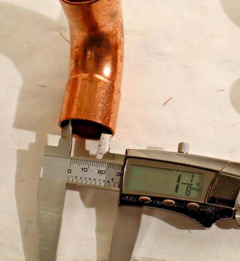 (20) Nibco 1" 90 degree 90° Copper Fitting Elbow HVAC w/ Schrader Valve Port NEW