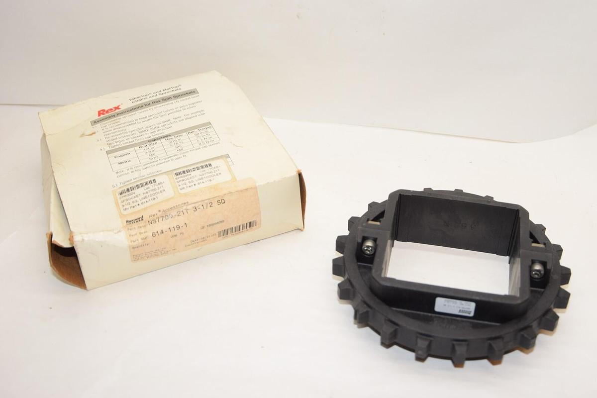 (NEW) REXNORD NS7700-21T 614-119-1 3-1/2 SQ 21 Teeth Conveyor Sprocket