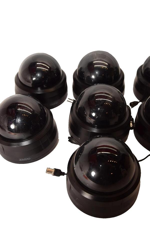 Used Ganz ZC-DW4312NHA-BL-TD 12Vdc 4.2W 3.3-12mm Dome Security Camera (Lot of 7)