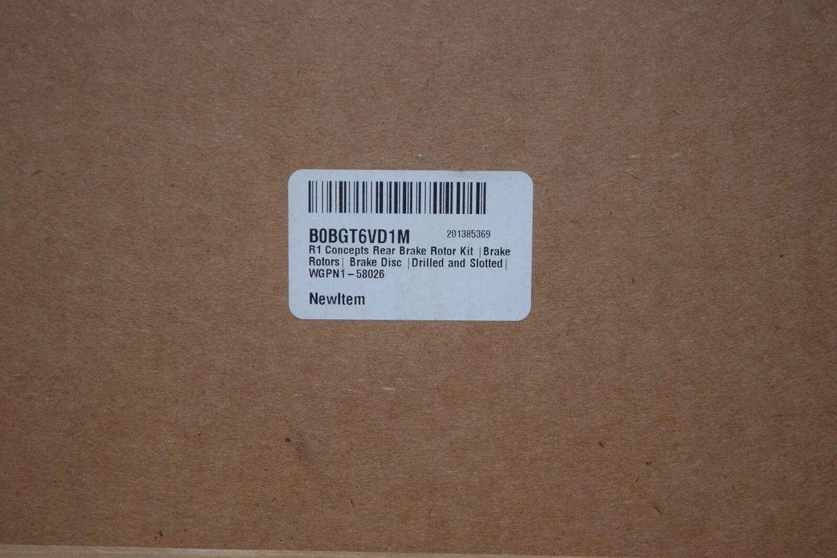 (NEW) R1 CONCEPTS 631-58022R , 631-58022L , B0BGT6VD1M Rear Brake Rotor pair