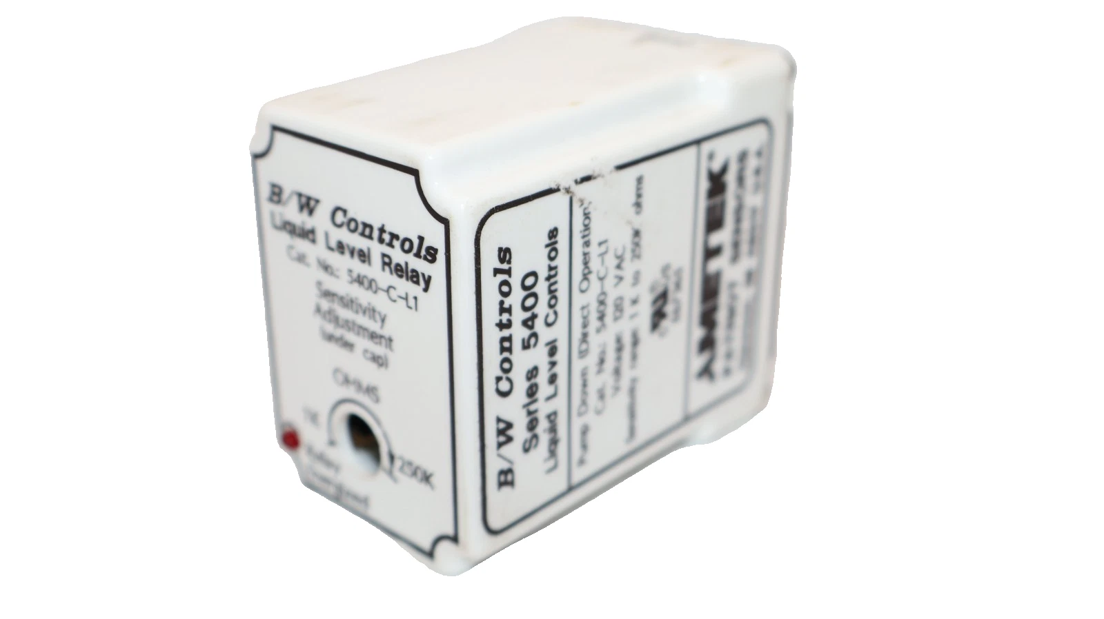 Used B/W Controls Liquid Level Cotrol Relay 5400-C-L1 Series 5400 120Vac