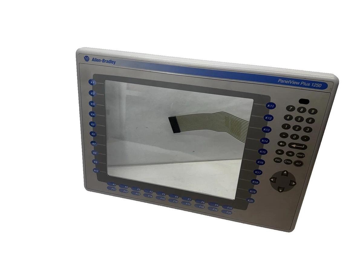 Used Allen-Bradley PanelView Plus 1250 12.1" Touchscreen keypad frotcover Glass 2711P