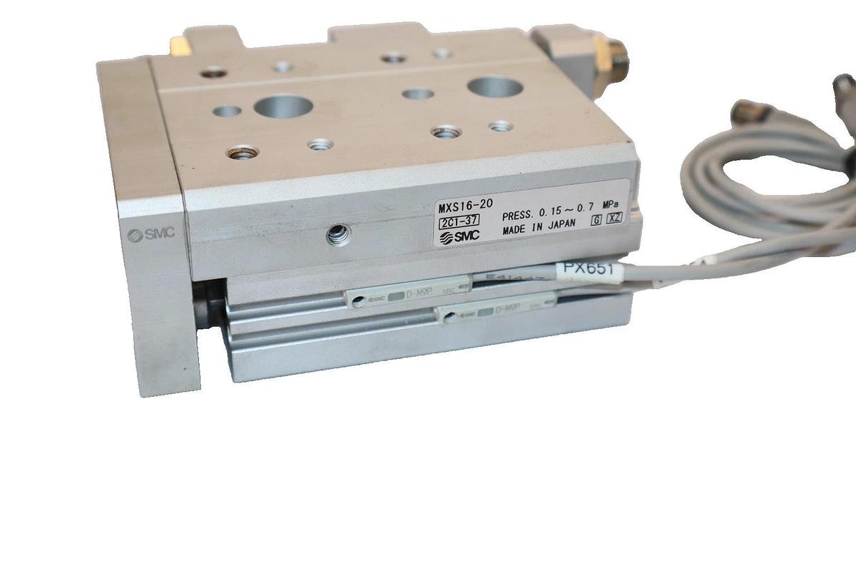 Used SMC Pneumatic Slide Table Cylinder MXS16-20 MXS1620 0.15-0.7MPa