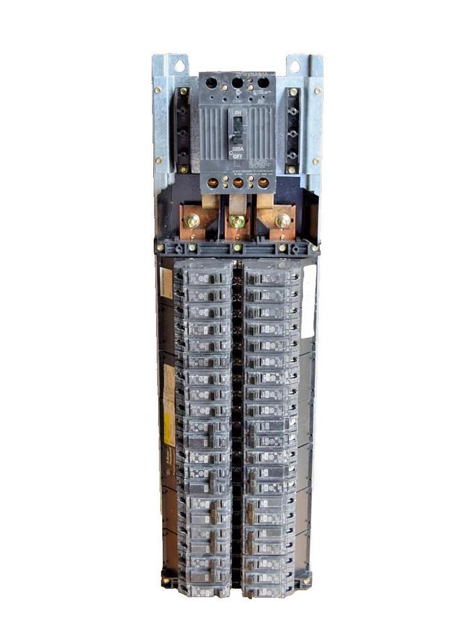 Used General Electric GE A Series 225A Panelboard Interior AQL3422ATX AXB4M9 3ph 4w