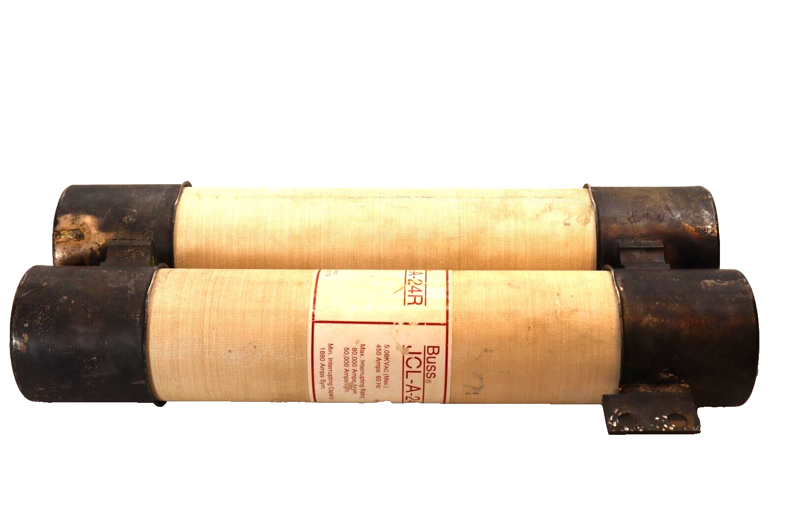 Used BUSS JCL-A-24R 450A  450 Amp JCLA24R 60Hz Fuse Cartridge