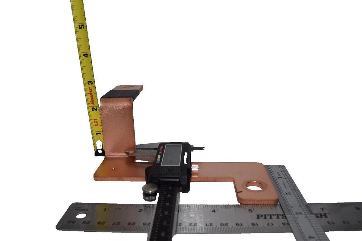 Used Buss Bar 5-3/4" x 5" x 5/32" Copper