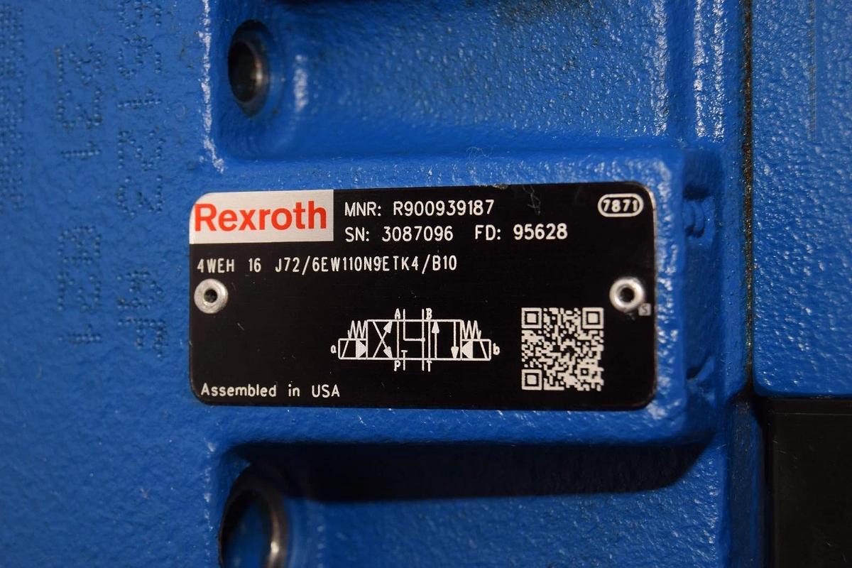 Rexroth Valve 4WEH16J72/6EW110N9ETK4/B10 R900939187 4WE6J62/EW110N9K4/B10 *NEW*