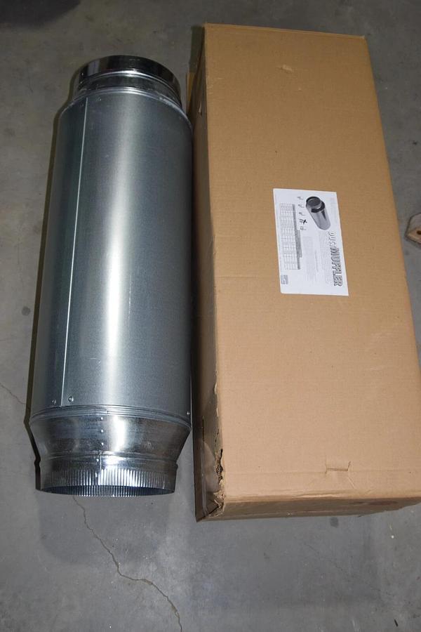 (NEW) SUNCOURT DM110 10" DuctMuffler In-Line Noise Muffler