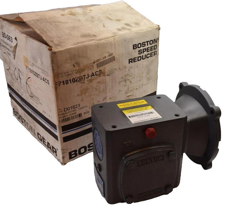BOSTON GEAR Gear Box Speed Reducer F718-10Z-B7-J-ACS F71810ZB7JACS Ratio: 10