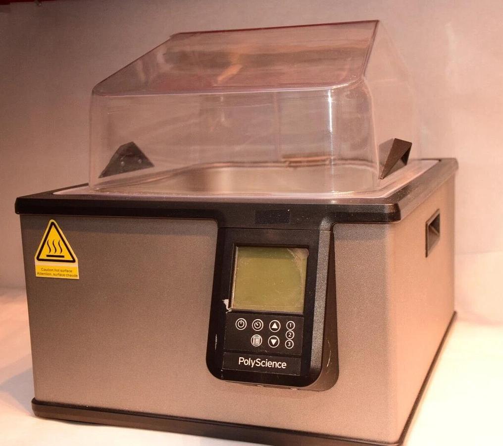 Used PolyScience WB10 10L 10 Liter General Purpose Digital Water Bath 120VAC 8.6A Lid