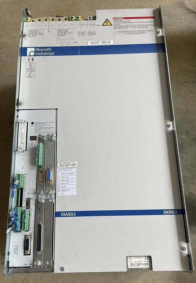 Used Indramat Digital A.C. Servo drive DKR03, DKR03.1-W200N-B FWA-DIAX03-AHS-03VRS-MS