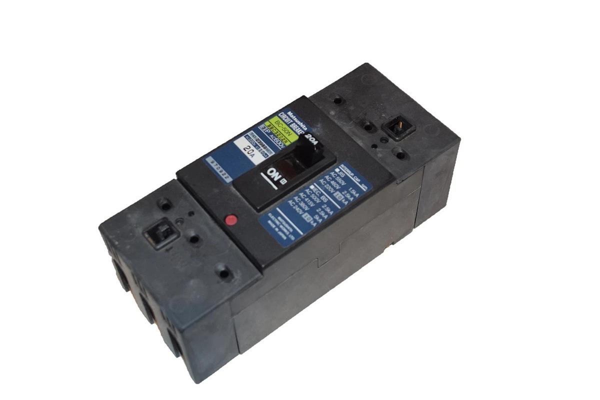 Used MATSUSHITA BC-50N BBC3202N CIRCUIT BREAKER 20A