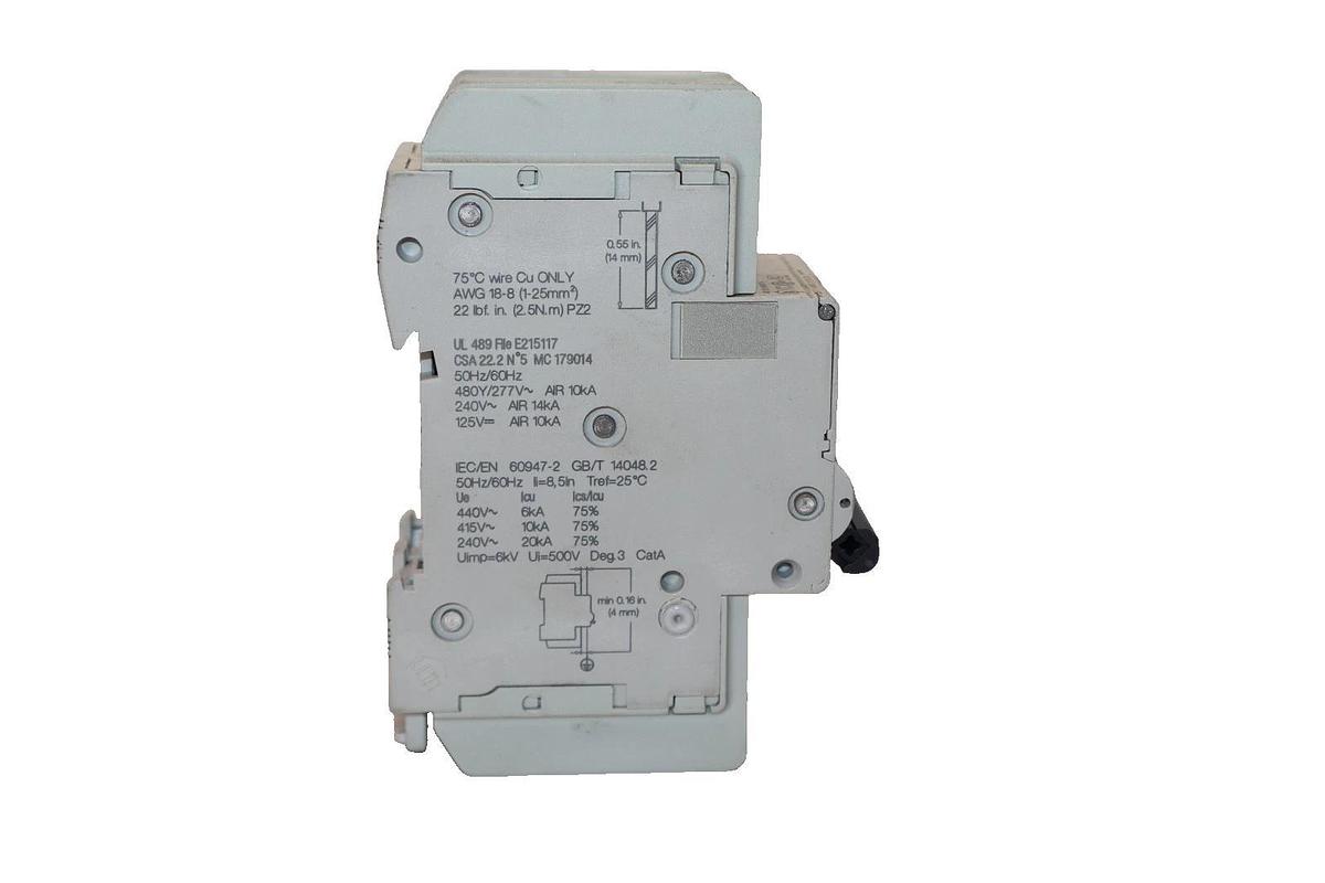 Used Schneider Electric M9F42215 15A Amp 2P Multi 9 Circuit Breaker
