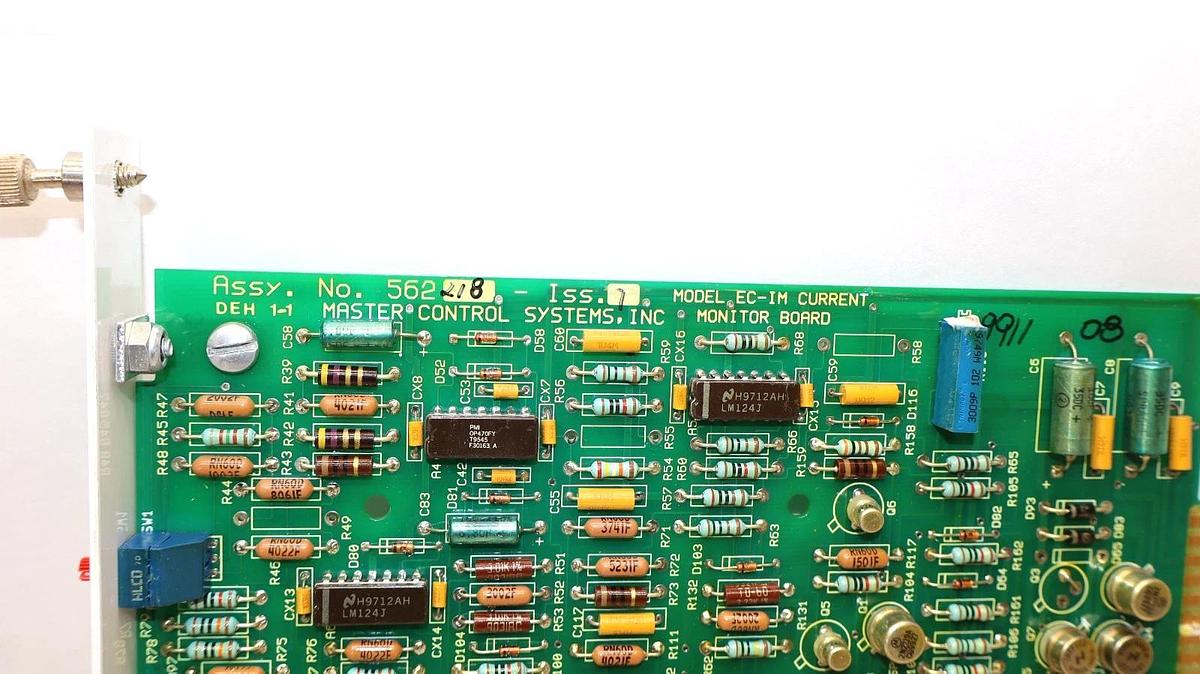 Used MASTER CONTROL SYSTEMS EC-IM Current Monitor Board CArd ECIM 562218 ISS 1