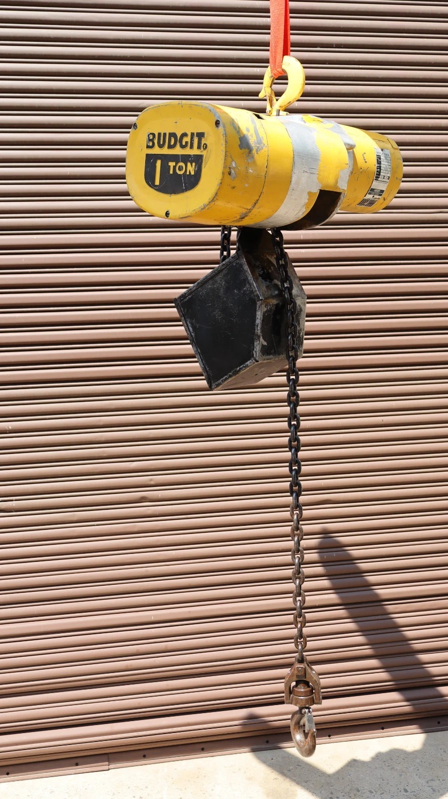 Used Budgit Chain Hoist 1 Ton 2000lb K-356-2 309826-87A 10" Chain Drop 230/460v 3ph
