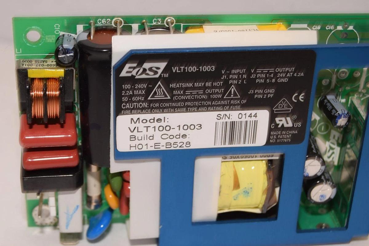 Used EOS VLT100-1003 2.2A , 100-240V Power Supply Module