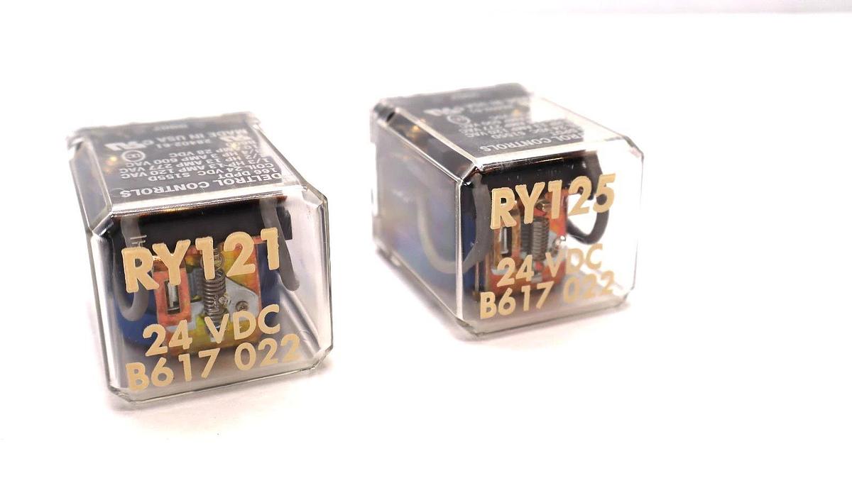 Used (Lot of 2) DELTROL CONTROLS 166DPDT , 28402-61 24Vdc Coil Relay