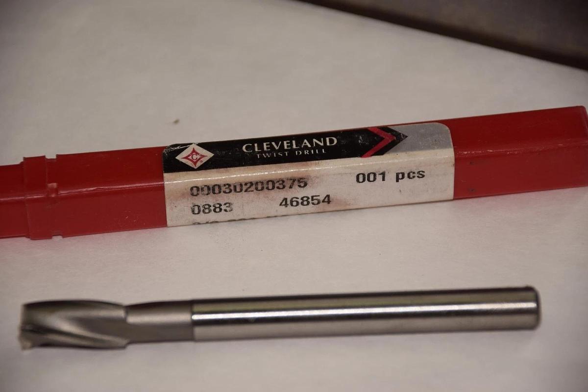 CLEVELAND 3/8" 3/8 883 HS C'BORE 00030200375 TWIST DRILL BIT NEW