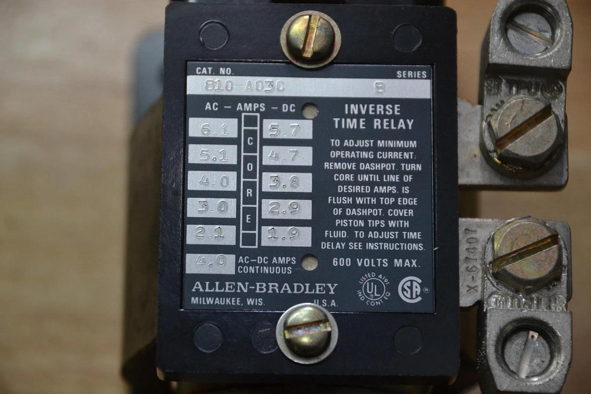 Allen Bradley Overload Relay 810-A03C 810 A03C 810A03C 600V 600 V NEW