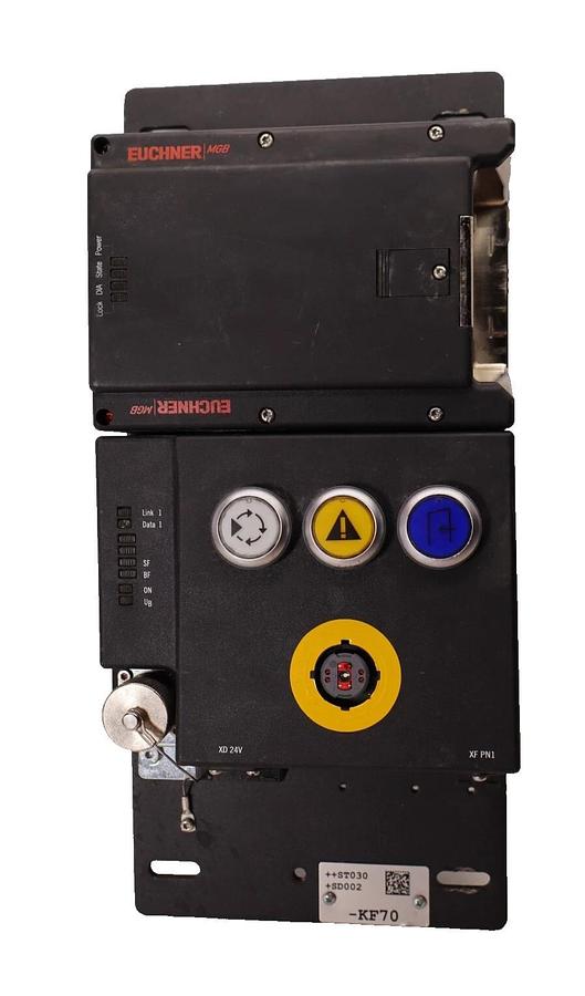 Used EUCHNER Safety Switch Module MGB-L2B-PNC-R-117024 *As is- missing front button*