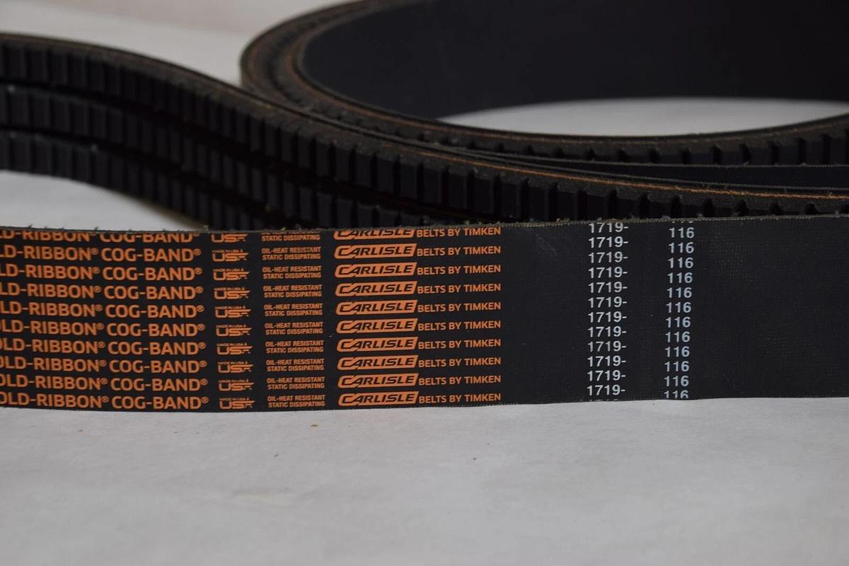 CARLISLE TIMKEN GOLD RIBBON  RBX158 RBX158/3 3/RBX1583 3-Rib Cog-Band Belt (NEW)