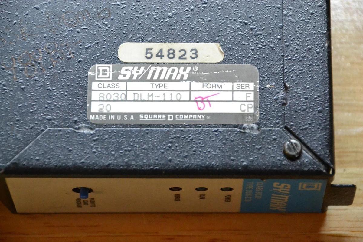 Used Square D Sy/Max D-Log Data Controller 8030DLM-110 8030-DLM-110 8030-DLM110 Ser F