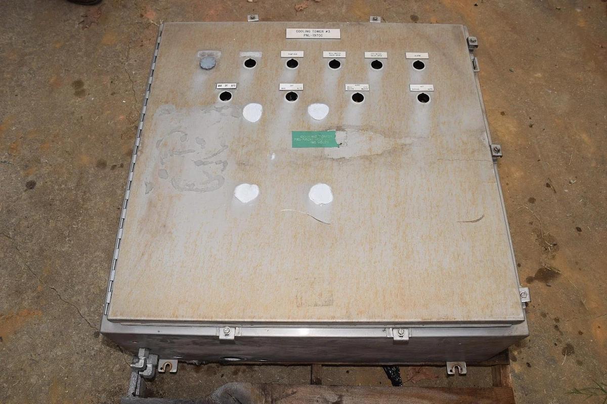 Used Hoffman S/S A-36H3612SSLP Industrial Control Panel SS Enclosure 36"x 36"x 12"