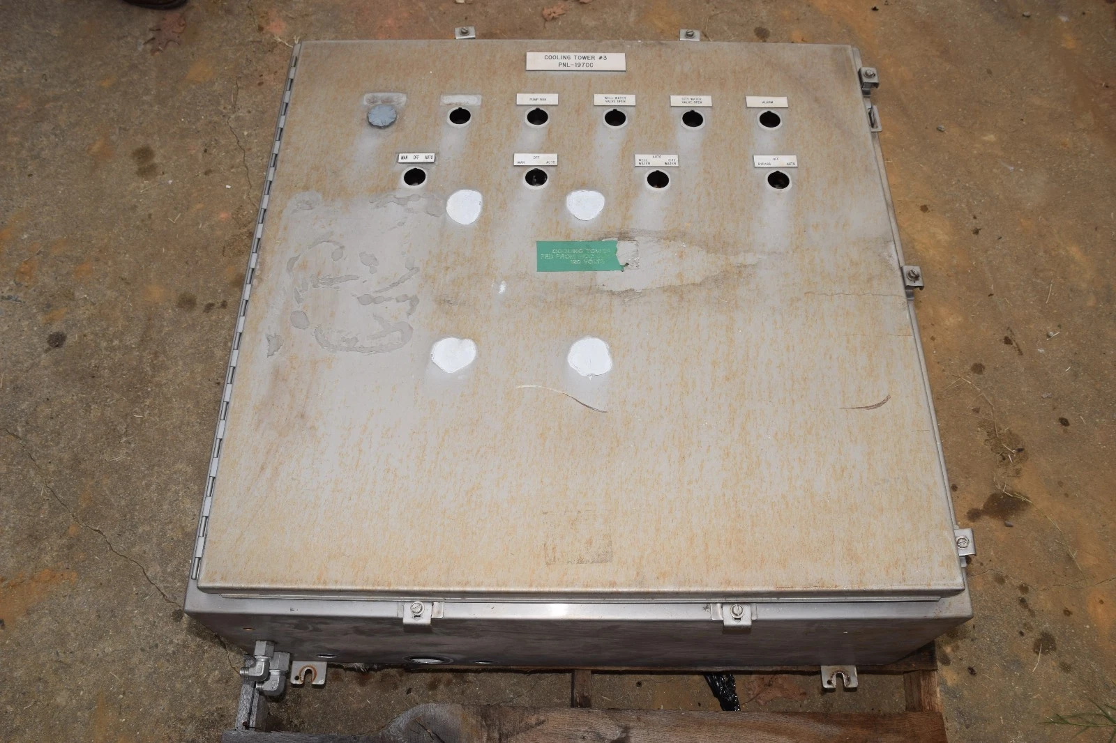 Used Hoffman S/S A-36H3612SSLP Industrial Control Panel SS Enclosure 36"x 36"x 12"