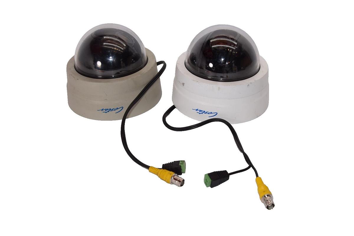 Used Costar CDC3510MFWVW 2.8-12mm Vandal Flex Dome Security Camera (Lot of 2)