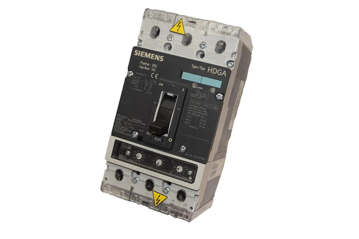 Siemens breaker NDGA 60 Amp 3VL9206-6GE30  3vl2115-3rr30-0aa0 HDX3P060 60 A 60A