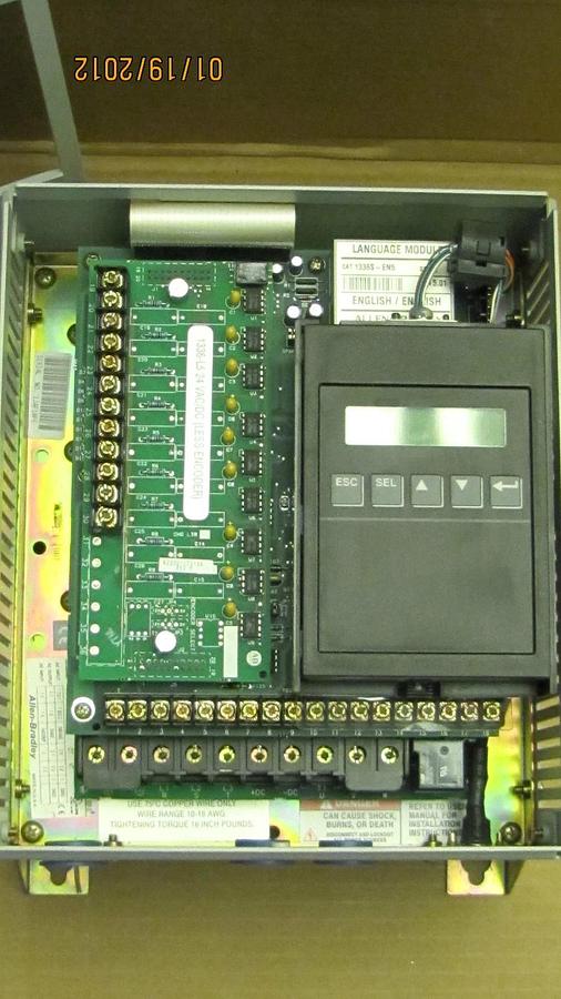 Used Allen Bradley AC Drive 1336S-BRF10-AA-EN5-HAP-L5 SER.E 1336SBRF0AAEN5HAPL5