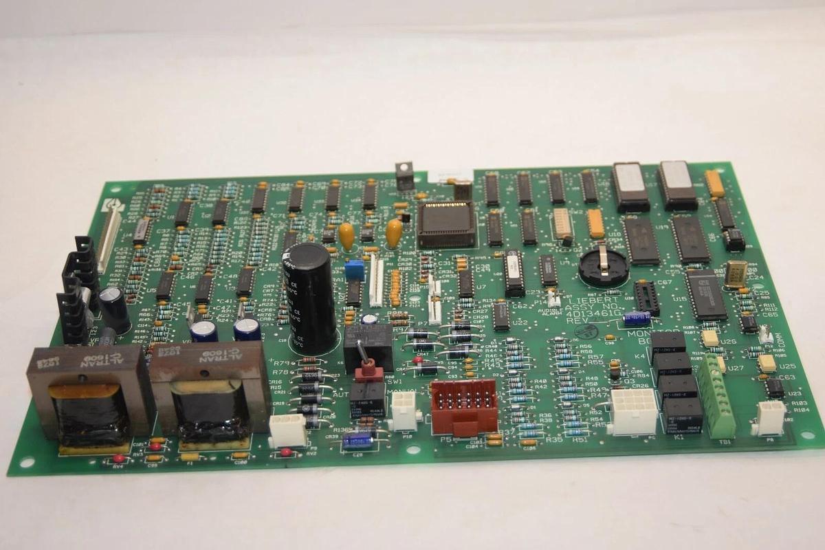 Used EMERSON / LIEBERT 4D13461G1 Rev 23 Monitor Circuit Board