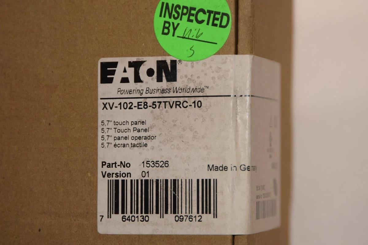 Used EATON 5.7" Touch Panel  XV-102-E8-57TVRC-10  XV102E857TVRC10 Cutler Hammer NEW